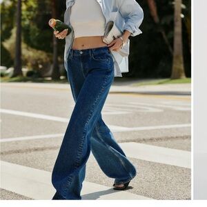 Reformation Blue Flare & Wide Leg Jeans